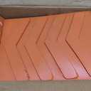 Heavy Duty Orange PU Wheel Chocks with Reflective Strips - 2-Piece M(10.8x7.75x7.5 Inch),All-Weather, Non-Slip & Portable Parking Security for Truck, RV, Trailer (2, M)