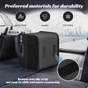 Sposuit Trunk Organizer for Car - Collapsible Split Trunk Storage with Reinforced Handles, SUV Trunk Organizers for Grocery Cargo (Black, 2Pack)