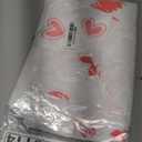 Rectangle Valentine's Day Tablecloth, Happy Valentine's Day Gnomes with Roses Table Cloth, Washable Holiday Microfiber Table Cover for Party Picnic Dinner Decor, 60 Inch x 84 Inch