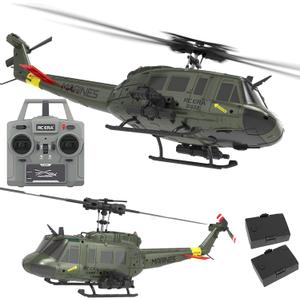 Ssccgym 315MM UH-1 Remote Control Helicopter Aircraft for Adults Expert 6CH C032 RC Heli Maintain Altitude Brushless Motor/Optical Flow Positioning/Fly Upside Down 3D Rolling