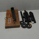 Perchero industrial de tubera con estante superior y 3 ganchos, estante de ropa montado en la pared de 41 pulgadas de largo, barra de ropa de hierro resistente, barra de barra para colgar