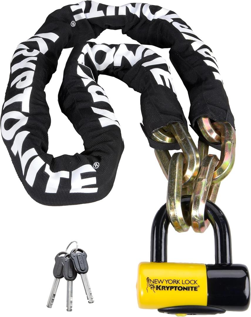 Kryptonite New York Fahgettaboudit Chain 1415 & New York Disc Lock (Black)