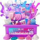 Original Stationery Mini Unicorn Slime Kit - Multicolor, One Size, Ages 7-12 - DIY Unicorn Slime Kit for Girls & Boys with Clay, Foam Balls & Glitter - Kids Crafts & Toys, Magical Gifts