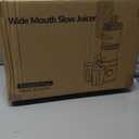 Juicer Machines, Cold Press Juicer Professional for Maximum Nutrients & High Yield, Ultra-Quiet Motor Efficient with Leafy Greens to Hard Vegetables, Easy to Clean Design, Black