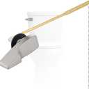 Hygie Rinse Front Mount Metal Toilet Handle Replacement Kit Compatible with American Standard/Mansfield/Gerber/TOTO/Kohler Toilet, Toilet Tank Flusher Lever with Flapper Chain, Brushed Nickel (1 Pc)