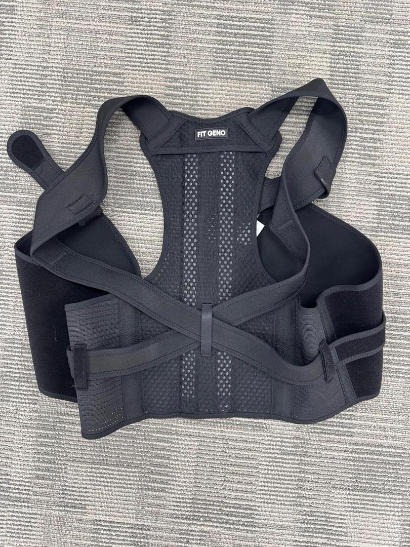 Unisex Adjustable Spinal Alignment Brace Back Support & Posture Trainer for Scoliosis, Hunchback & Back Pain Size L