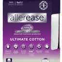 AllerEase Twin Ultimate Cotton Top Waterproof Allergen and Bedbug Barrier Zippered Mattress Cover Protector: Hypoallergenic Encasement