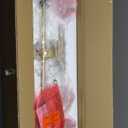 Durent Lighting Gold Vanity Light, 3 Lights Gold Bathroom Light Fixture with Seeded Glass, 22 1/2 L