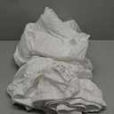 Linen Home 100% Cotton Percale Sheets Queen Size, Snow White, Deep Pocket, 1 Pieces 1 Deep Pocket Fitted Sheet , Crisp Cool and Strong Bed Linen