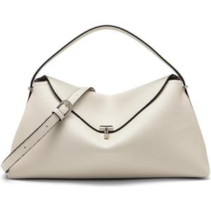 Leather Crossbody Bag for Women, Multiple Compartments for Everyday & Travel (White)