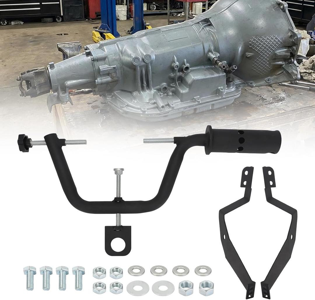 for Transmission Holding Fixture Engine Stand Adapter Fits TH350 TH400 200R4 4L60E 4L80E & More Heavy Duty Auto Repair Tool with 360 Rotation for GM Ford Dodge Transmissions