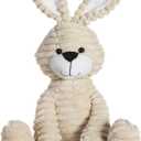 Apricot Lamb Toys Plush Corduroy Rabbit Bunny Stuffed Animal Soft Cuddly Perfect for Child Medium,12 Inches (Beige)