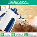 Upgraded 1050W Powerful Steam Cleaner, Pressurized Handheld Multi-Surface Natural Steamer with 12PCS Accessories & Safety Lock, 350ML Large Capacity for Home, Kitchen Instant Dissolves Grime & Grease