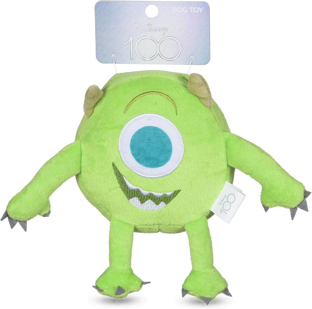 Pixars Mike Wazowski Plush Dog Toy 6in | Disney Pixar Dog Toys | Plush Toy for Dogs Inspired by Mike from Pixars Monsters, Inc. with Squeaker
