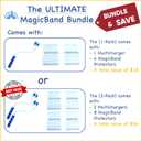 MultiCharger for MagicBand+, MagicBand + & Magic Band Compatible with FuelRod and Other External Battery. Disney World Accessories for Trip to Disneyland or Cruise (USB-A, 2-Pack)