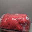 L'AGRATY Chunky Knit Throw: 72''x84'' Chenille Blanket for Bed Couch - Handmade Thick Big Cable Knit - Large Crochet Rope for Home Decor (Red)