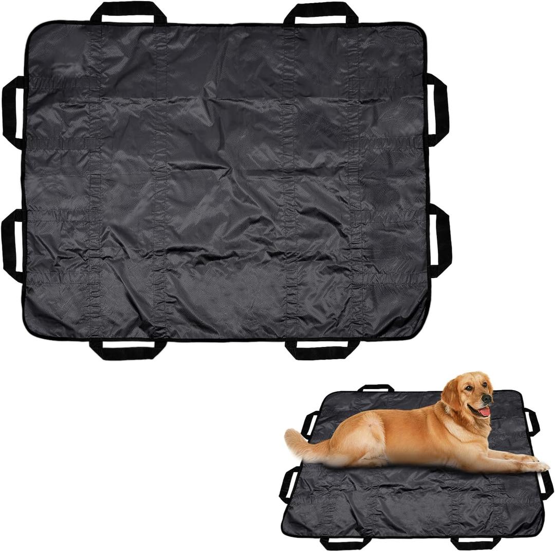 Dog Stretcher for Large Dogs, Dog Stretcher, Portable Stretcher, Emergency Animal Carrier Capable of Holding up to 300 pounds with 8 Handles(Gray) (47"Lx29"W)