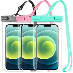 MR.LUYU 2025 Waterproof Phone Pouch for Cruise Essentials, Beach Vacation Essentials Cruise Ship Must Haves Dry Bag for Travel Accessories, Case for iPhone 16 15 14 13 12 Pro Plus Max Galaxy 6 Pack