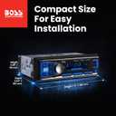 BOSS Audio Systems 611UAB Car Stereo - Single Din, Bluetooth, No CD DVD Player, AM/FM Radio Receiver, Aux Input, USB
