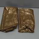 JELLYMONI Sparkling Decorative Pillow Covers Set of 2, Gold Glitter Throw Pillows Cover 18 x 18 Inch for Living Room Bed Sofa Couch, Morden Home Luxury Decor(18x18in,Gold Brown)