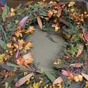 JINGHONG Fall Wreaths for Front Door 24 Inch Artificial Fall Wreath Large Autumn Wreath for Outside Wall Porch Harvest Thanksgiving Day Celebration
