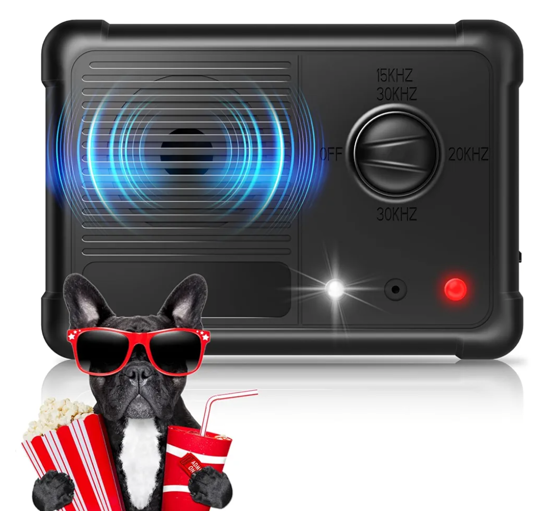 Anti Barking Device for Dogs Indoor Bark Box IPX6 Waterproof 3 Adjustable Levels Rechargeable Ultrasonic Dog Bark Deterrent Devices Strobe Light Effective Dog Barking Silencer Outdoor, 2 pack