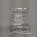 Alinacutle16PC Vertical Word Dies Metal Cutting Die Cut Sentiments Diecut Greeting Dies Good Wishes for Paper Craft Scrapbooking Album Handmade Card Making Art Set