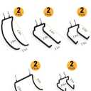 INCLY 10 Pack Heavy Duty Pegboard Hooks, 1/4" Pegboard Drill Holder Tool Utility Hooks, Peg Board Tool Hangers Accessories for Hanging Power Tools, Drill, Hammer, Workbench, Garage