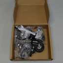 2 Inch Swivel Caster Wheels, Threaded Stem Casters Set of 4 Heavy Duty, 1/2"-13 x 1 (Screw Diameter 1/2", Stem Length 1"), Safety Dual Locking Industrial Castors, Wheels for Cart, Furniture