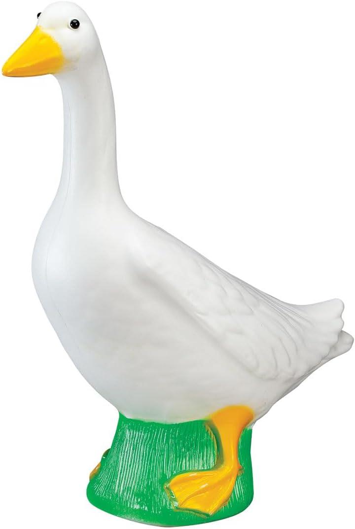 Fox Valley Traders Gaggleville Porch Goose Baby Statue Charming 17" Outdoor Decorative Figurine for Garden, Patio, or Entryway Accent