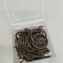 42 PCS Curtain Rings, 1.5 Inch Cocoa Tone Metal Curtain Drape Sliding Eyelet Rings-Hanging Rings for Curtains and Rods, Fits Up to 1 1/4-Inch Rod(Clips Not Included) (Brown)