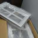 4 Pack Garage Door Windows, Replacement Vinyl Window Inserts with UV Resistant Resin Glass for Garage Doors, 20.8 x 13.8 inch (Clear Design)