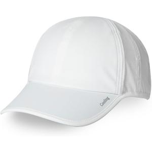 TOP-EX XL/XXL Mens Breathable Baseball Cap for Workouts, Running - Water Activated Cooling Fabric - Unstructured (White)