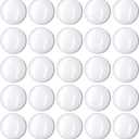 100 Pcs 25mm Clear Round Cabochons Flat Back Glass Dome Cabochons for DIY Crafts Photo Pendant Jewelry Making (25 MM)