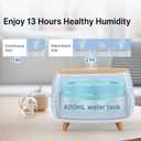Essential Oil Diffuser, 400ml Aromatherapy Diffuser, Ultrasonic Diffusers for Essential Oils, Cool Mist Humidifier with 7 LED Color Changing Light and Auto-Off Safety, for Office Home
