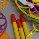 JOYIN Big Bubble Wands Set with with Tray, 21" Giant Bubble Wands Bulk for Kids, Summer, Outdoor Play Period & Birthday Party & Games, 6 Pcs Solution Suitable, Suitable for All Age People