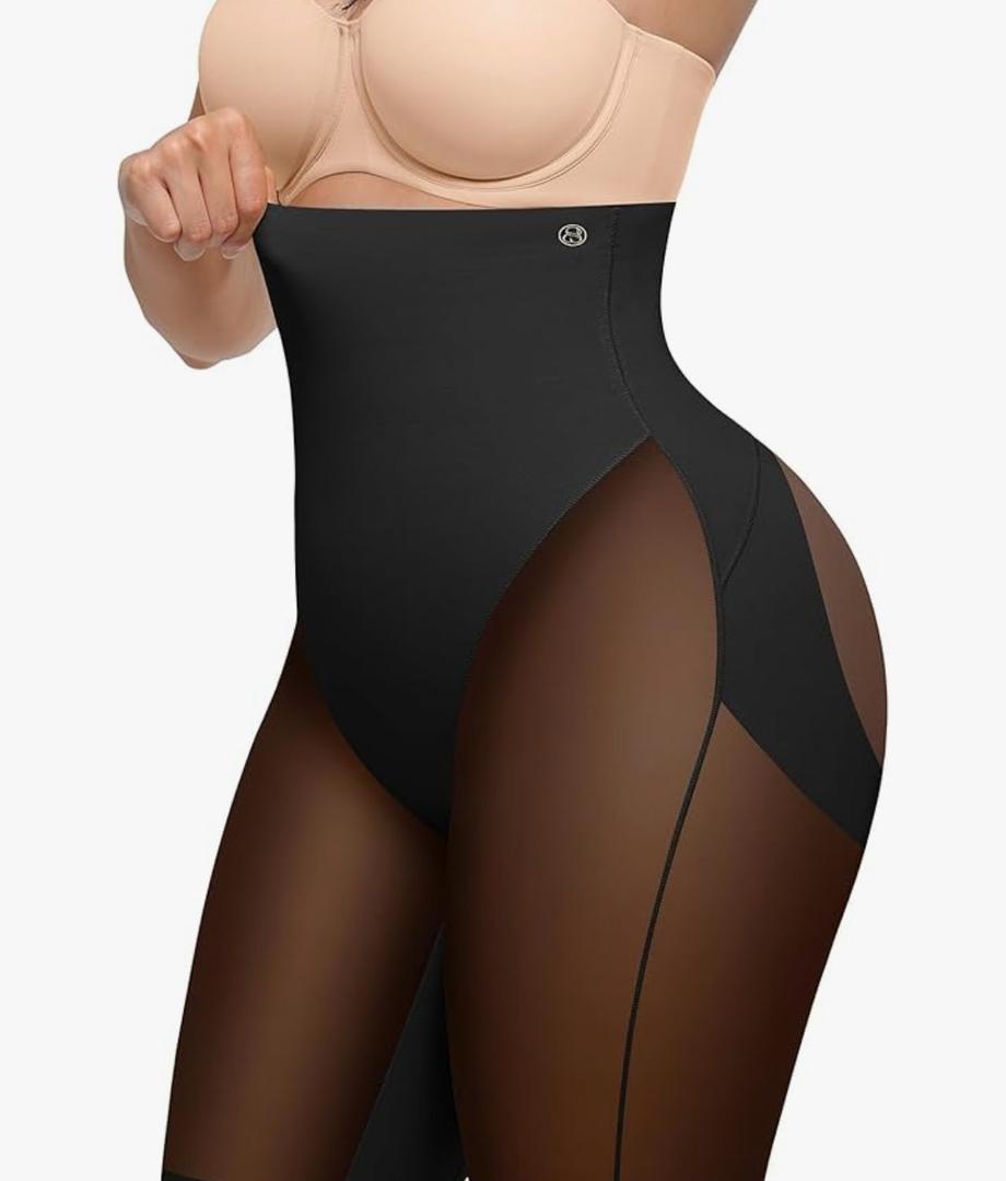 SHAPELLX Butt Lifting Shapewear for Women Tummy Control Body Shaper Faja Shorts High Waisted Girdle Mesh Compression Panties 3XL Black