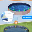 Meowant Foldable Dog Pool, Hard Plastic Dog Swimming Pools for Large Dogs, Collapsible Plastic Kid Pet Pool, Portable Bathing Tub Kiddie Pool for Dogs (L-48'' × 12'')