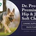 Dr. Pro, Premium Hip & Joint Soft Chews Supplement for Dogs, 120 Chews, Duck Flavor, for All Breeds.