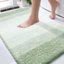OLANLY Bathroom Rugs Mat 30x20, Extra Soft Absorbent Microfiber Bath Rugs, Rubber Backing, Quick Dry, Machine Washable Bath Mats for Bathroom Floor, Tub and Shower, Home Decor Accessories, Sage Green