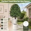 28.5inch Faux Boxwoods for Outdoor Planters, UV Resistant Boxwood Topiary