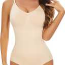 SIMIYA Nude Women Bodysuit Shaper Shaping Short for Under Dresses Summer Small