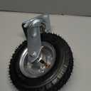 8 inch Casters Wheels, Heavy Duty Casters Set of 4 Load 880lbs with Brake, Locking Swivel Plate Caster, Industrial Castor Wheels for Workbench, Cart, Trolley, Wagon and Shelves