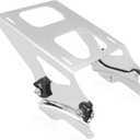 Luggage Rack 4 Point Docking Hardware Kit for Harley Detachable Tour Trunk Kit Two-Up Mounting Rack Compatible with Touring Road King Street Glide Road Glide Electra Glide 2014-2025 (Chrome)