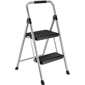 2 Step (Two-Step) Stool Ladder by Franklin Type II ANSI 225lbs Steel Construction