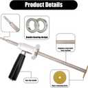 2 x PVC Inside Pipe Cutter, Including Diamond Grit Wheel & Handle 1-1/2" to 8" Adjustable Pipe Diameter 7" Cutting Depth 1/4" Hex Shank for Impact Drivers & Drills