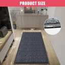 Kuyal Front Door Mat, 3'x6' Indoor Outdoor Entrance Mat, Commercial Floor Mats Inside Outside Entrance, Heavy Duty Durable Welcome Mats, Rubber Backing Non Slip Outdoor Mats for Entryway,Dark Gray, 36" X 72"