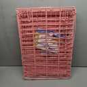 MidWest Homes for Pets 24-Inch Pink Fashion iCrate Single Door Folding Dog Crate, Enhanced Security, Includes Leak-Proof Pan, Divider Panel, Handle, Rubber Feet (24L x 18W x 19H Inches)