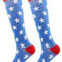 Ecohaso Compression Socks for Women Knee High Festival Socks Circulation-Best Support for Running, Nurses, Pregnancy, Athletic, Travel