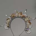 JeVenis Shell Sea Star Silver Headband Crown